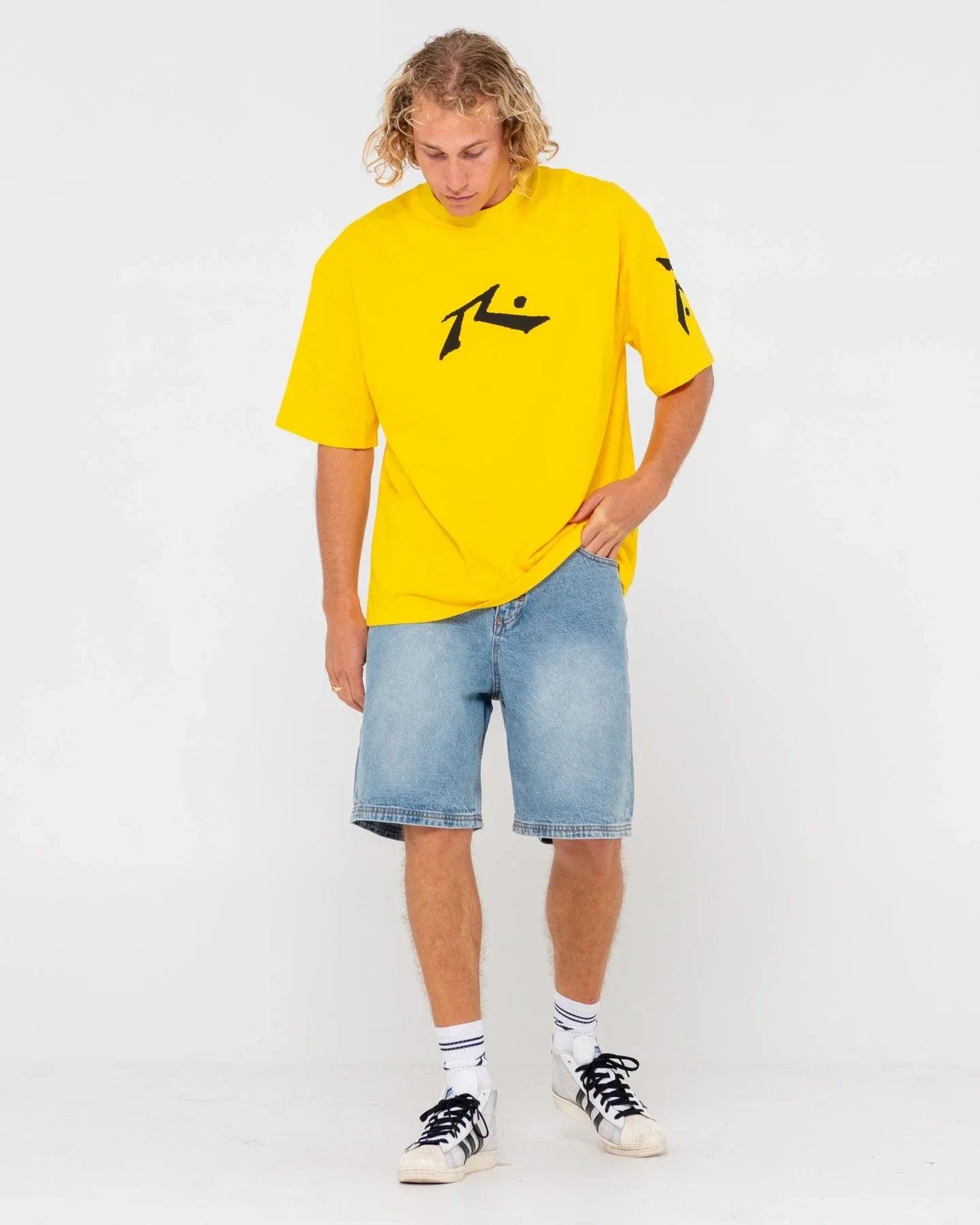 Rusty Lucifer Loose Jort - Hard Hat Blue - Guys & Girls Surf n Street