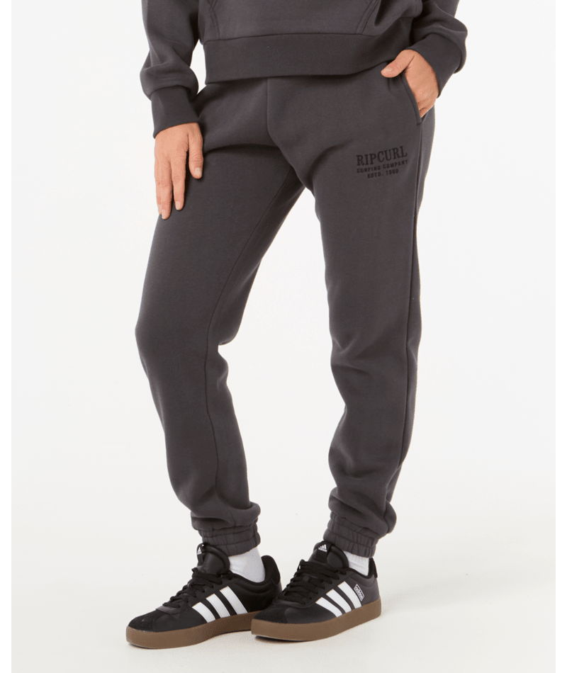 Rip Curl Surf Staple Trackpant - Washed Black