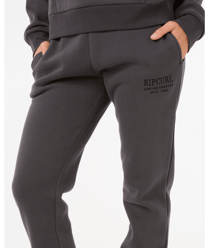 Rip Curl Surf Staple Trackpant - Washed Black
