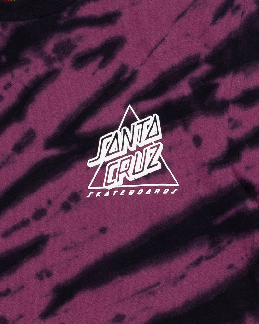 Santa Cruz Not A Dot Hollow Tee - Maroon Tie Dye