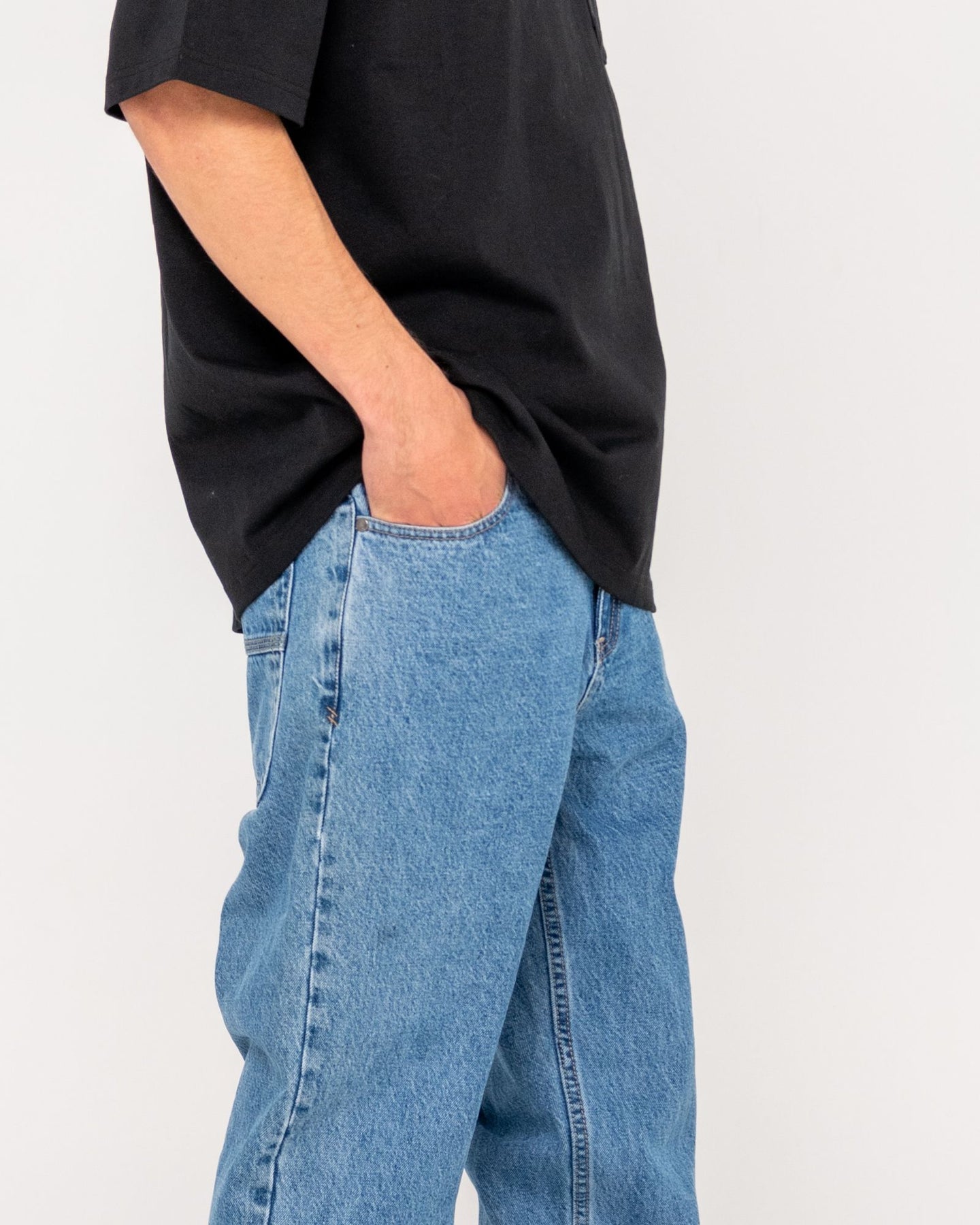 Rusty Steven Straight Jean - Middy Blue