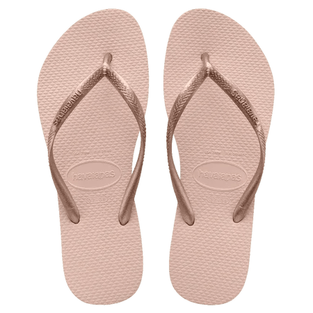 Havaianas Slim Metallic Thongs - Ballet Rose - Guys & Girls Surf n Street