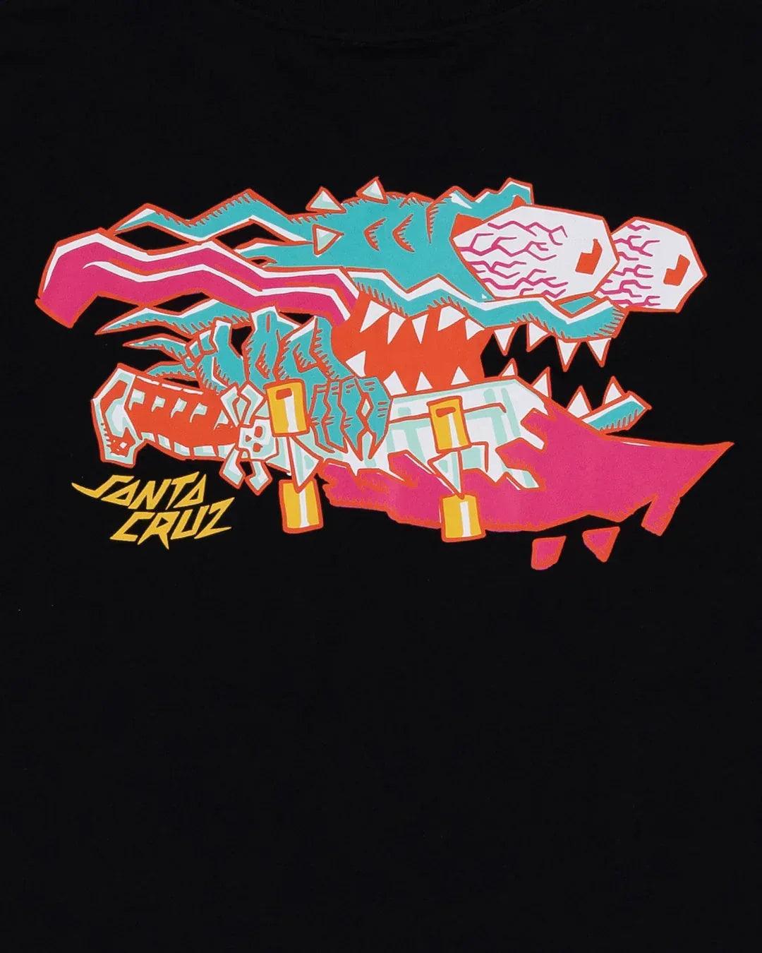 Santa Cruz Meek Scratched Slasher Tee - Black - Guys & Girls Surf n Street