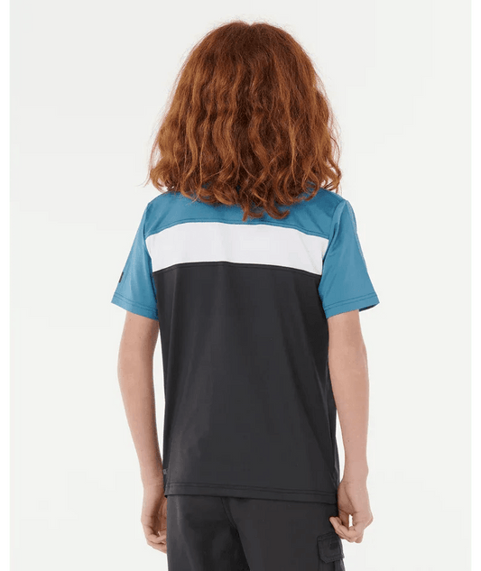 Rip Curl Undertow UPF SS Boy Rash Vest - Storm Blue - Guys & Girls Surf n Street