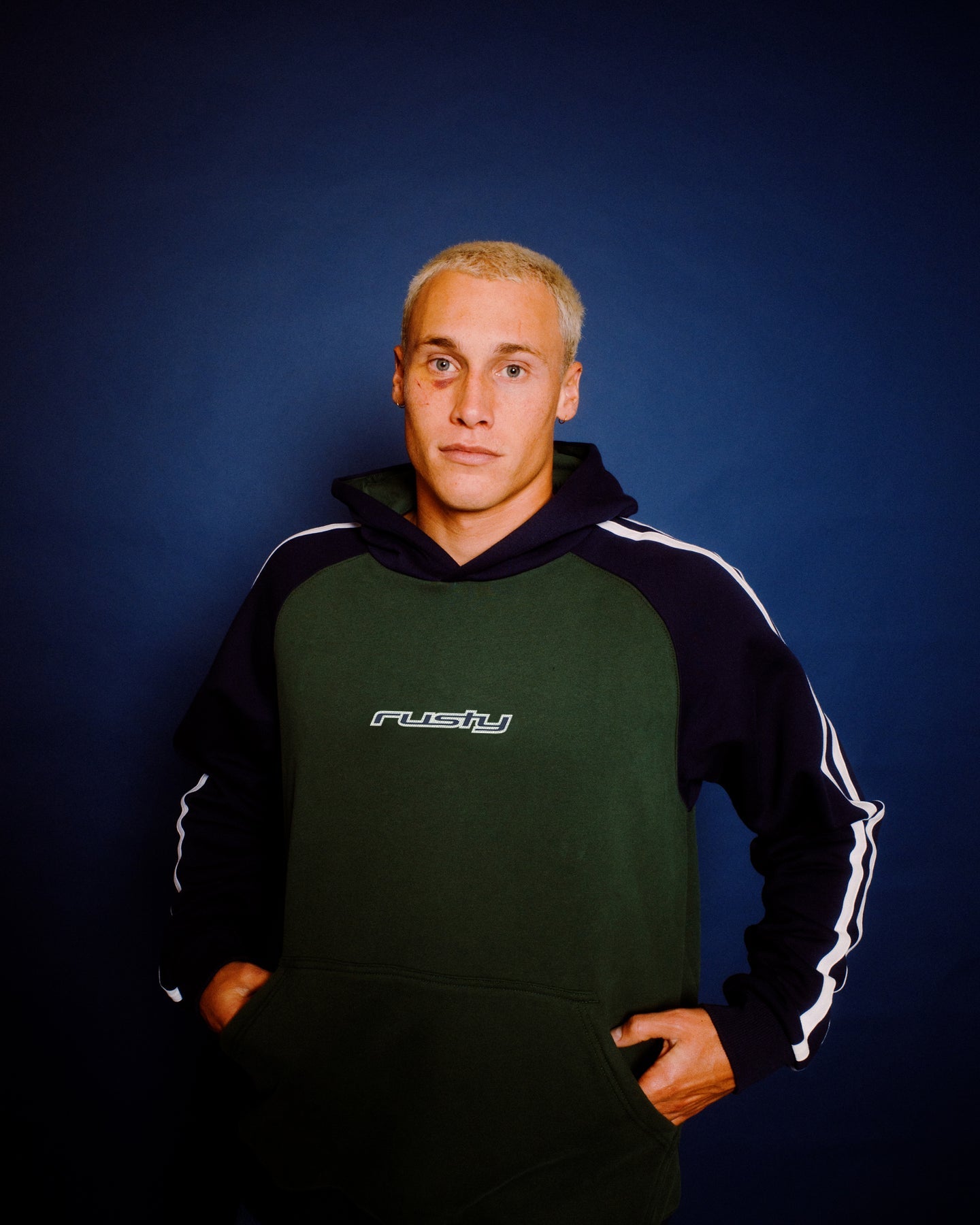 Rusty Denny Raglan Hooded Fleece - Green Gables