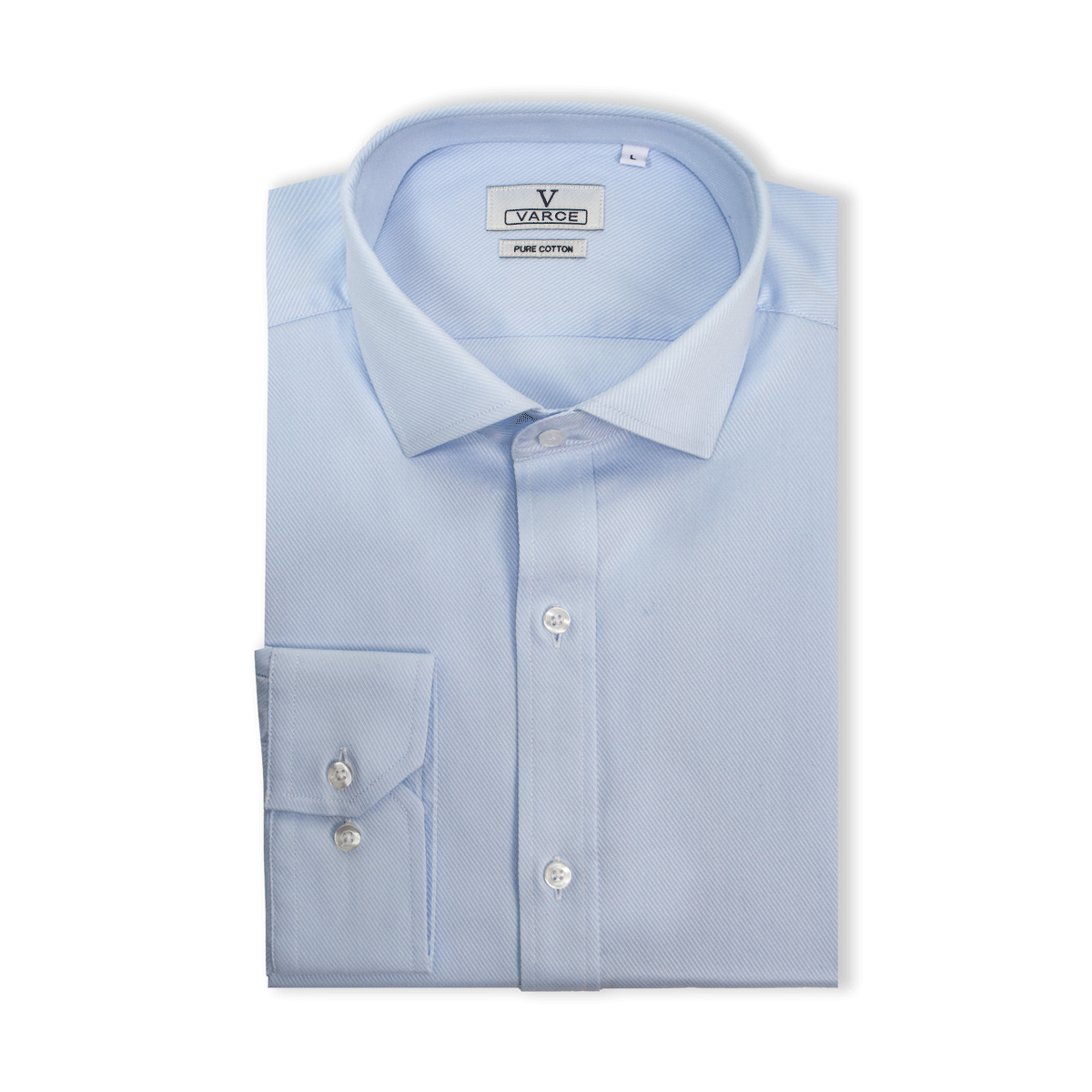 Arthur Pure Cotton Long Sleeve Shirt - Blue