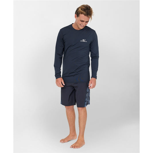 O'Neill Clean & Mean Long Sleeve Rash Tee - Black