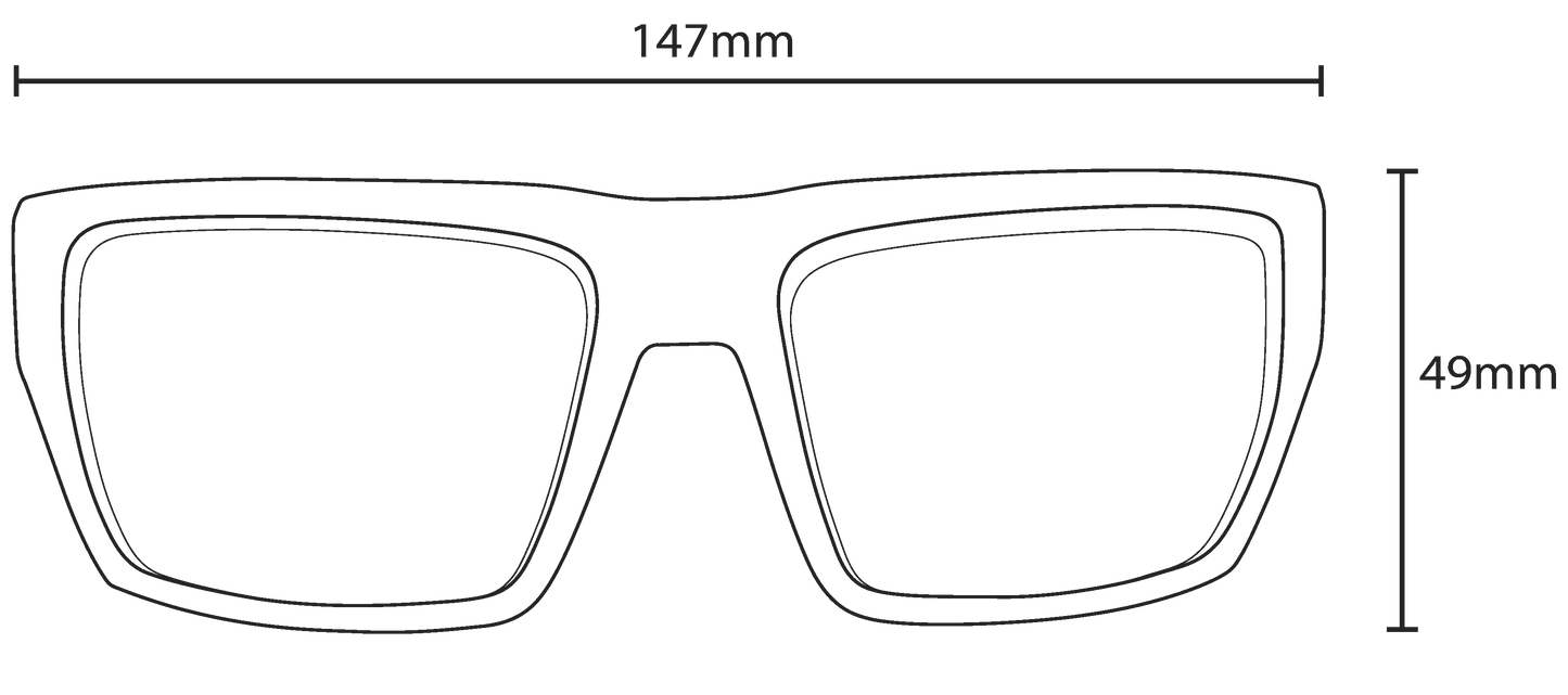 Carve Sanada - Matt Black Grey Polarized Lens