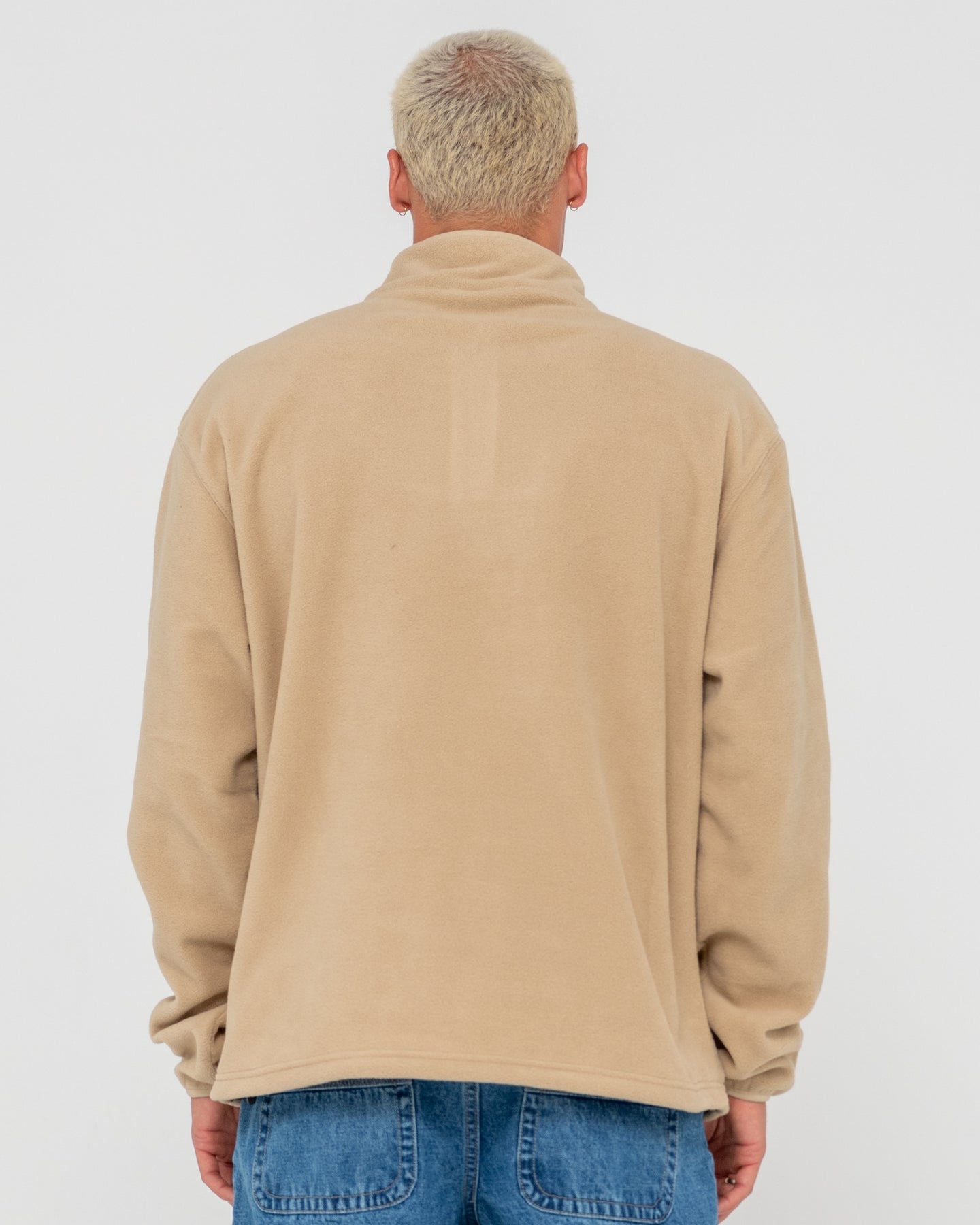 Rusty Core Division Polar Fleece Quarter Zip - Abbey Stone