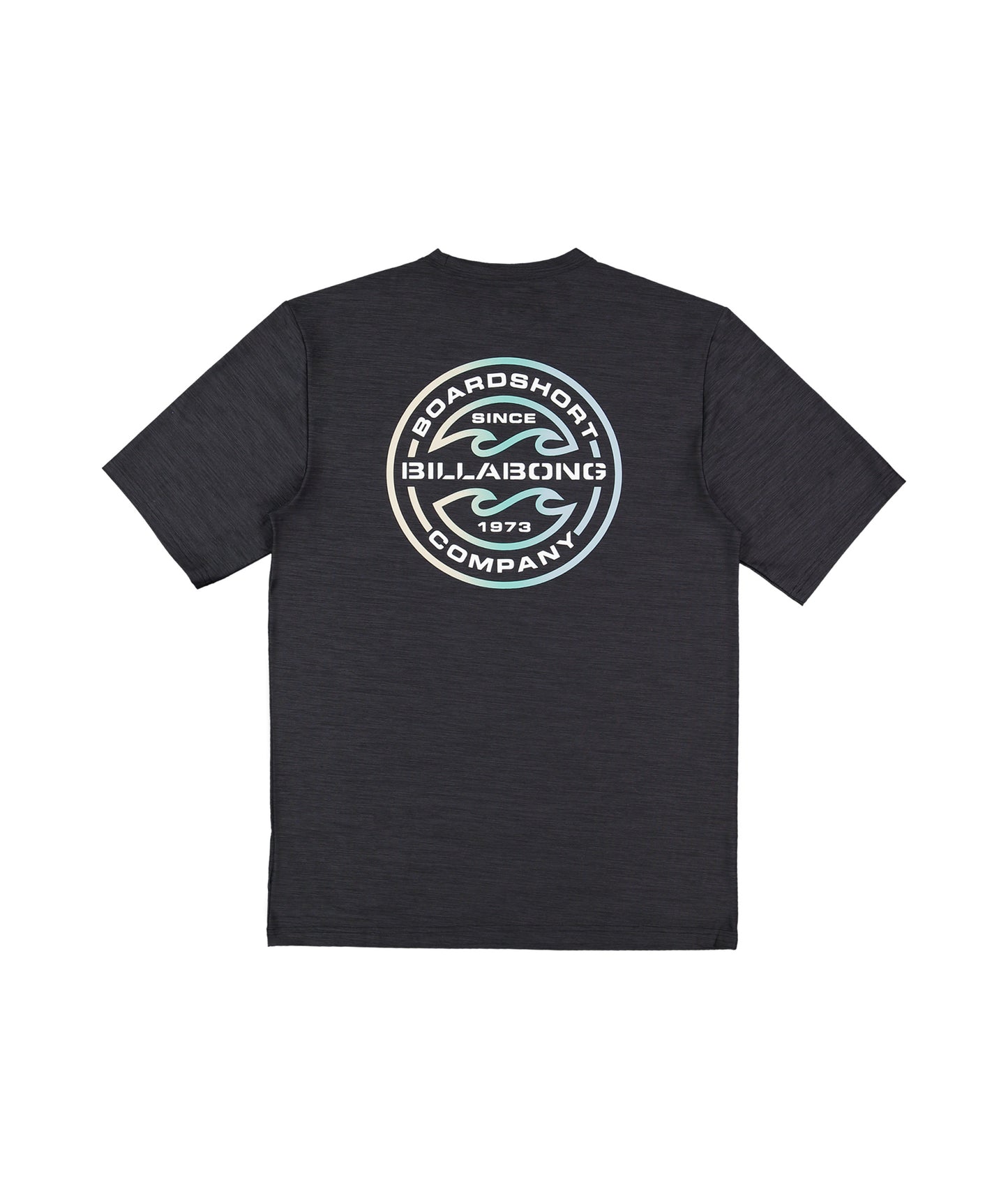 Billabong Rotor Shoreline LF SS Rash Vest - Black Heather