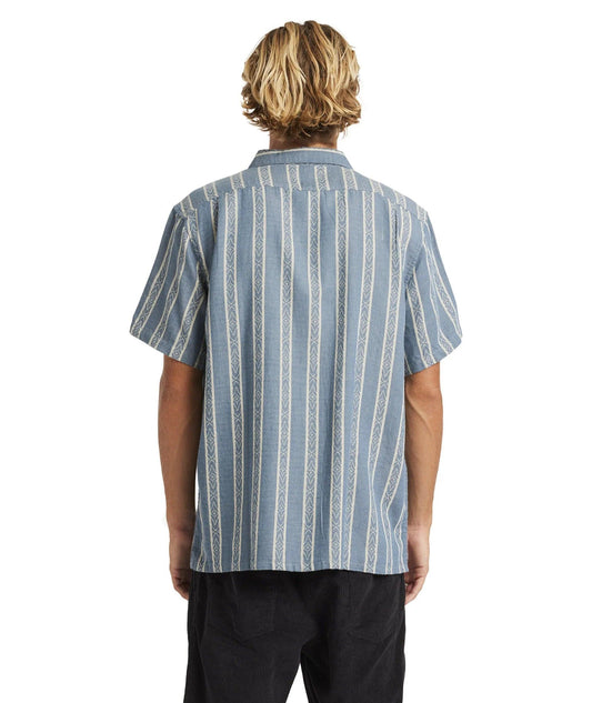 Billabong Sundays Jacquard SS Shirt - Real Teal - Guys & Girls Surf n Street
