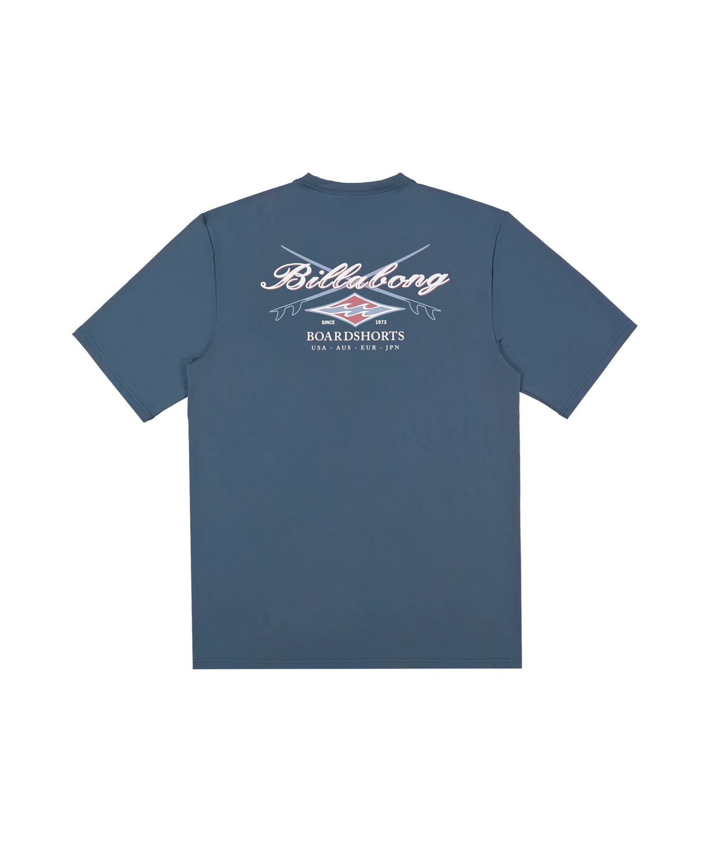 Billabong Crossboards LF SS Rash Vest - Real Teal