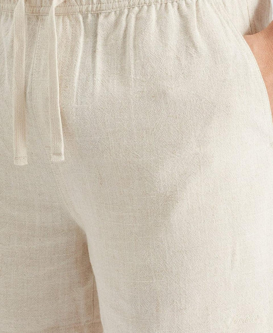 Nomadic Paradise Seaside Linen Shorts - Oatmeal - Guys & Girls Surf n Street