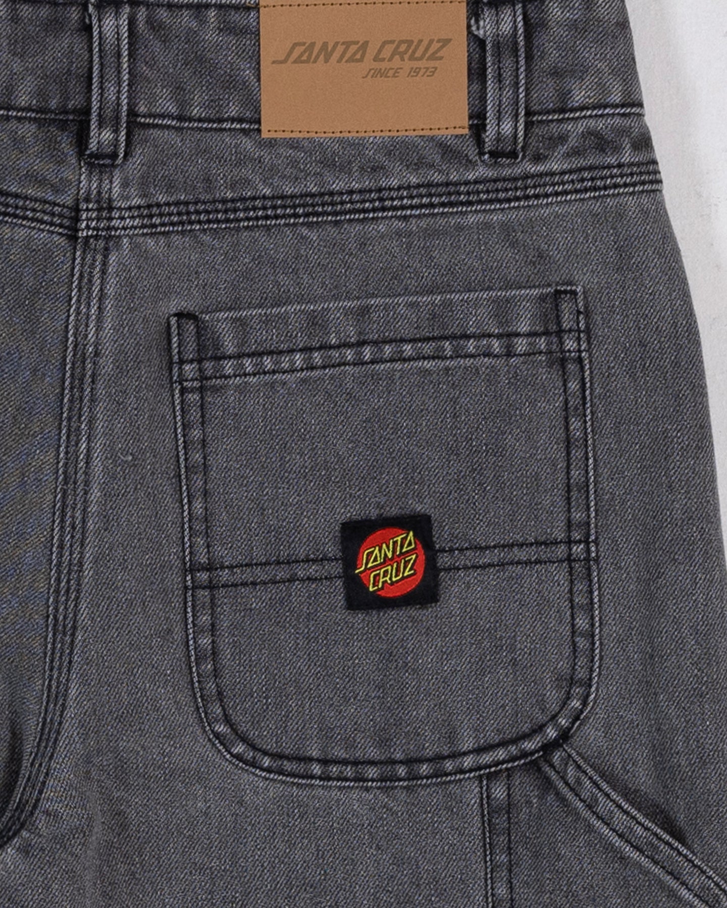Santa Cruz Classic Dot Boys Carpenter Jean Short - Carbon