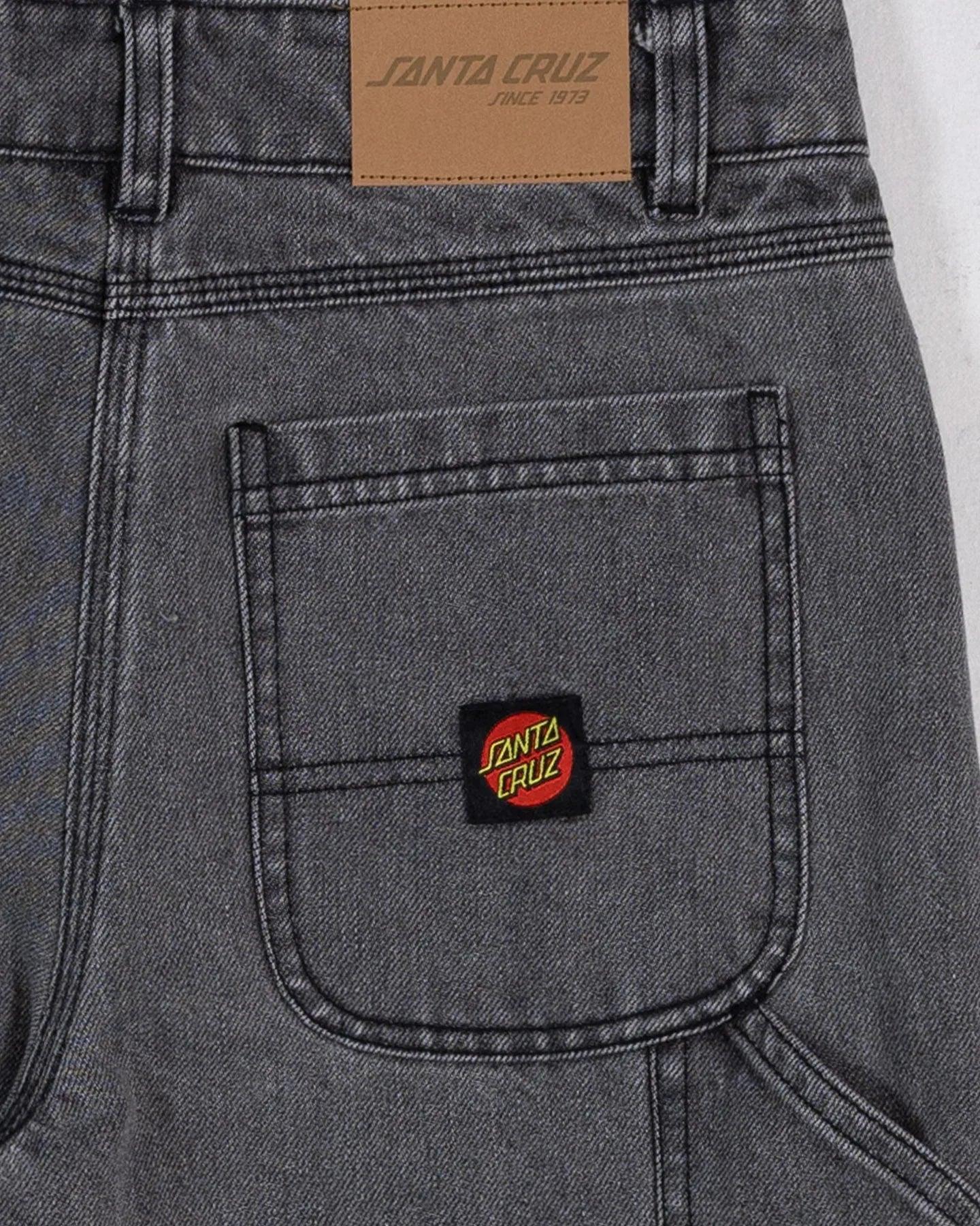 Santa Cruz Classic Dot Boys Carpenter Jean Short - Carbon - Guys & Girls Surf n Street