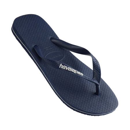 Havaianas Rubber Logo - Navy Blue/White