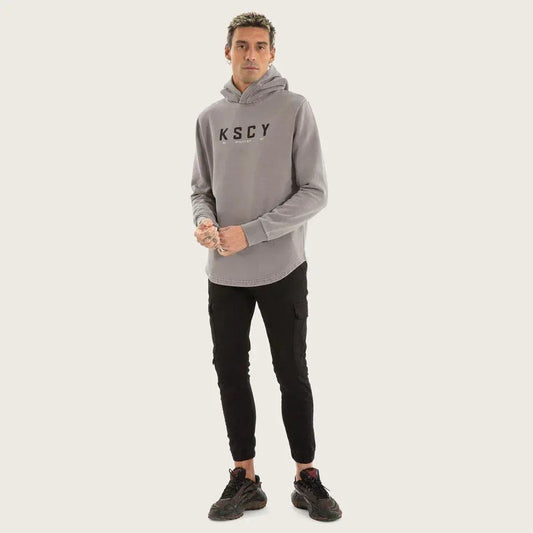 Kiss Chacey Wander Dual Curved Hoodie - Pigment Frost Grey - Guys & Girls Surf n Street