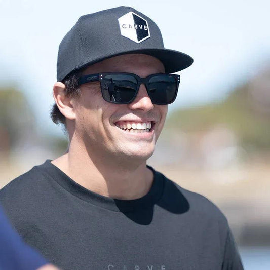 Carve Rivals XL - Matt Black Frame with Grey Polarized Lens - Guys & Girls Surf n Street