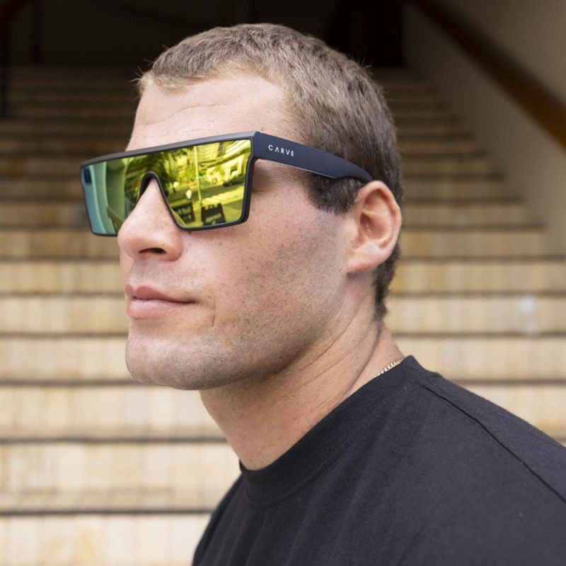 Carve Royale - Matt Black Pink Iridium Lens