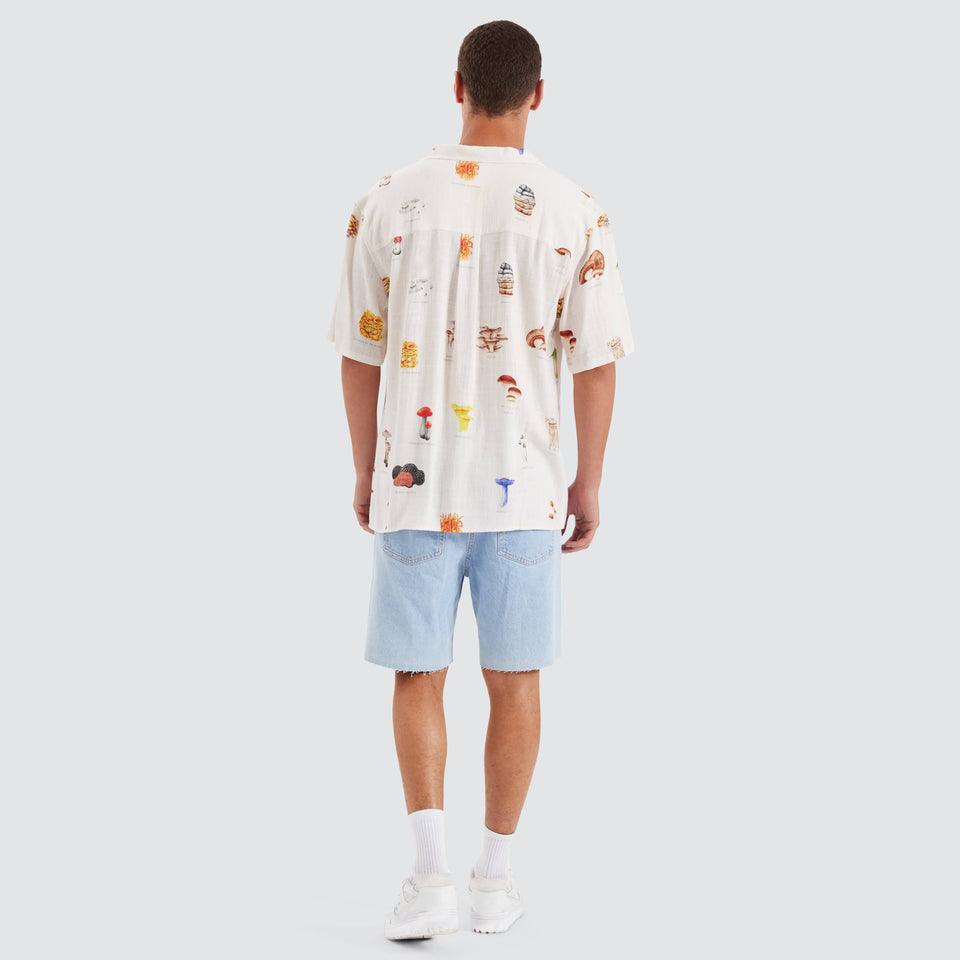 Nomadic Paradise Collector Cropped Resort Shirt - Mushies