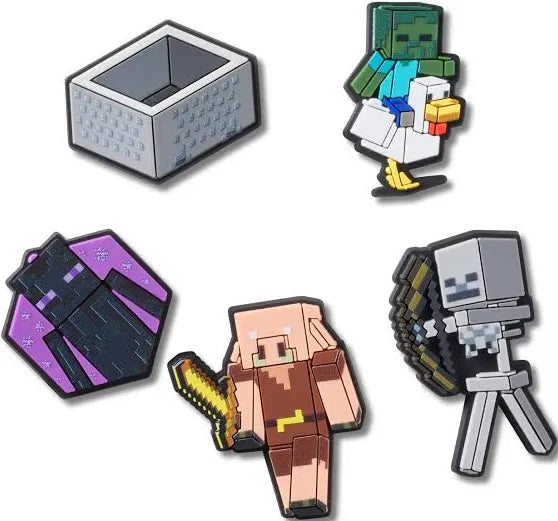 Crocs Jibbitz Charms 5 Pack - Minecraft