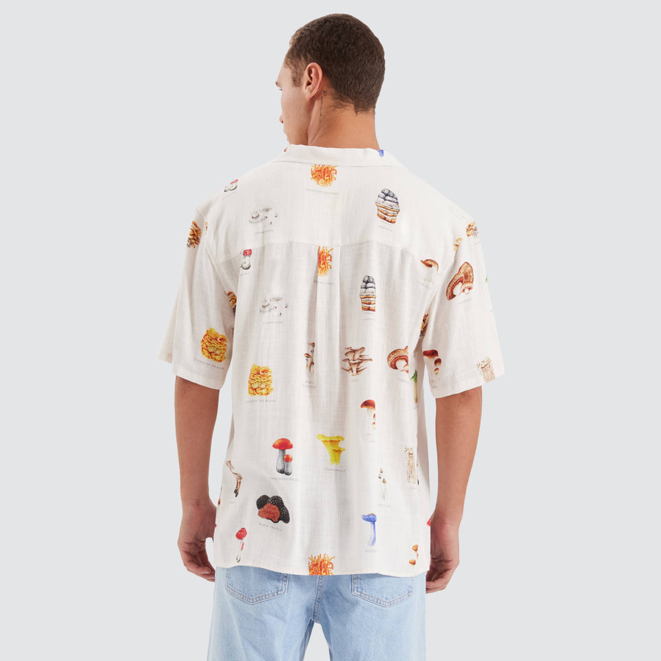 Nomadic Paradise Collector Cropped Resort Shirt - Mushies