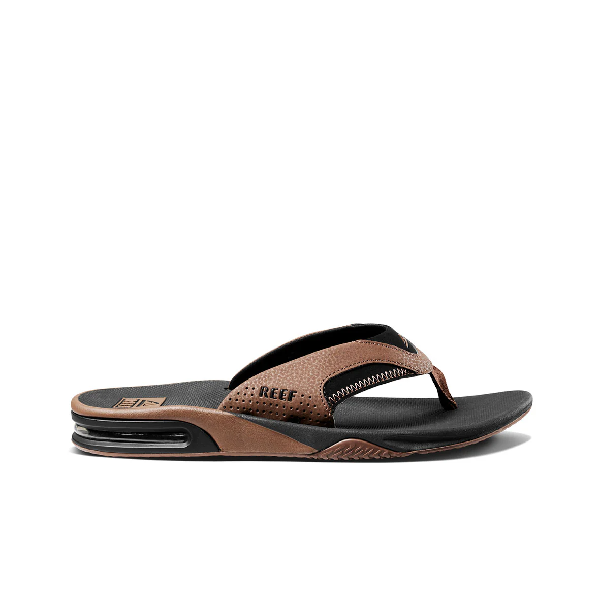 Reef Fanning Thong - Black / Tan