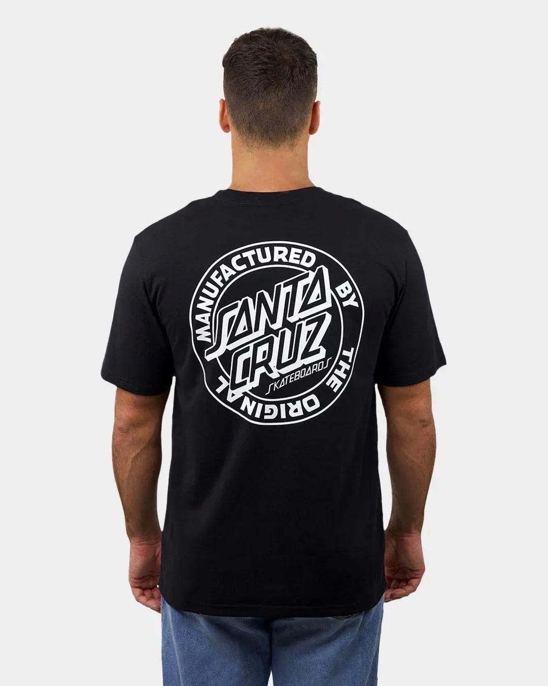Santa Cruz OS MFG Dot Tee - Black - Guys & Girls Surf n Street