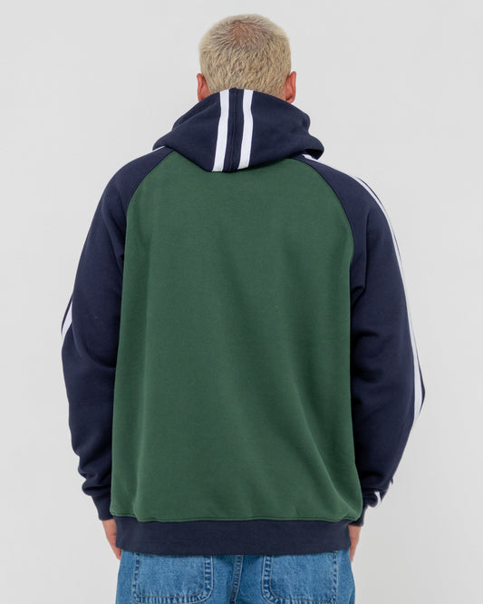 Rusty Denny Raglan Hooded Fleece - Green Gables