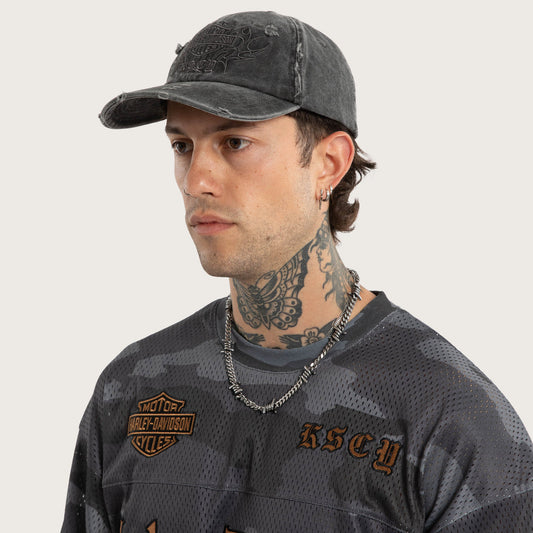 Harley-Davidson x Kiss Chacey Knock Dad Cap - Washed Black