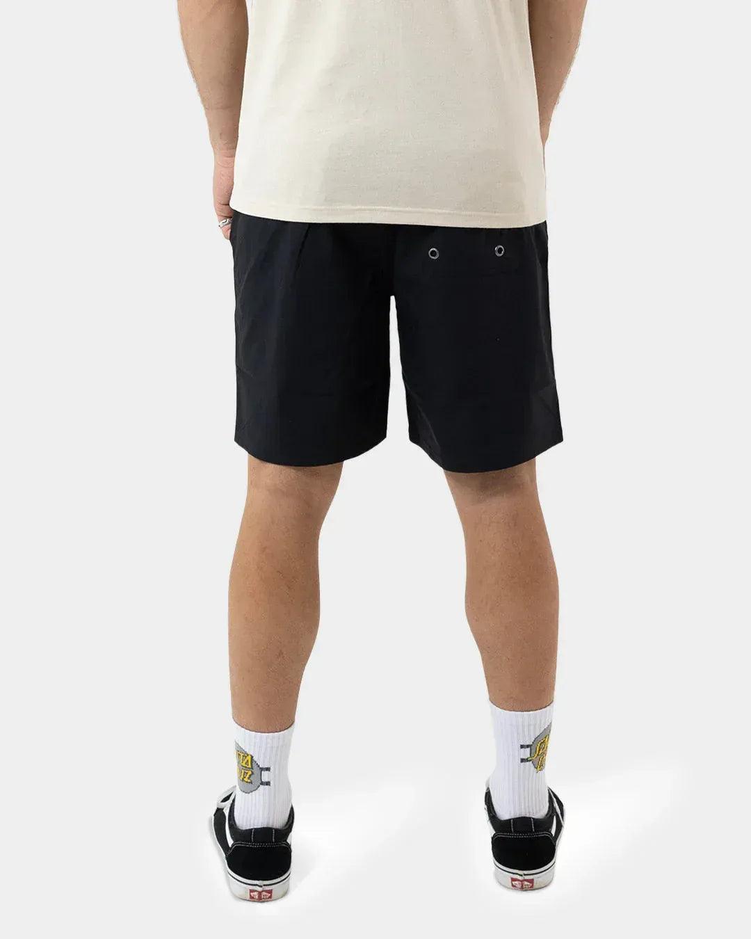 Santa Cruz MFG Dot Cruzier Solid Shorts - Black - Guys & Girls Surf n Street
