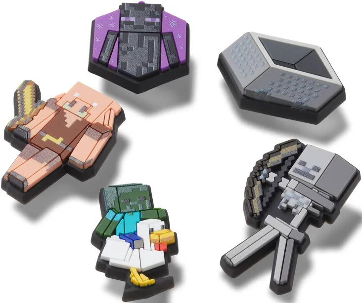 Crocs Jibbitz Charms 5 Pack - Minecraft
