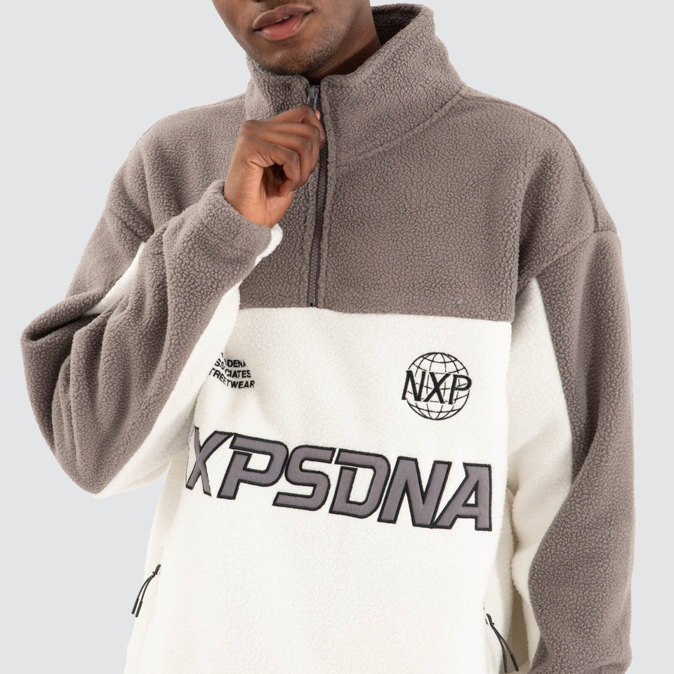 Nena and Pasadena Lineage Pullover Sweater - Steel Grey
