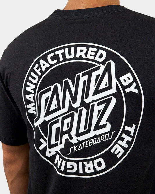 Santa Cruz OS MFG Dot Tee - Black - Guys & Girls Surf n Street