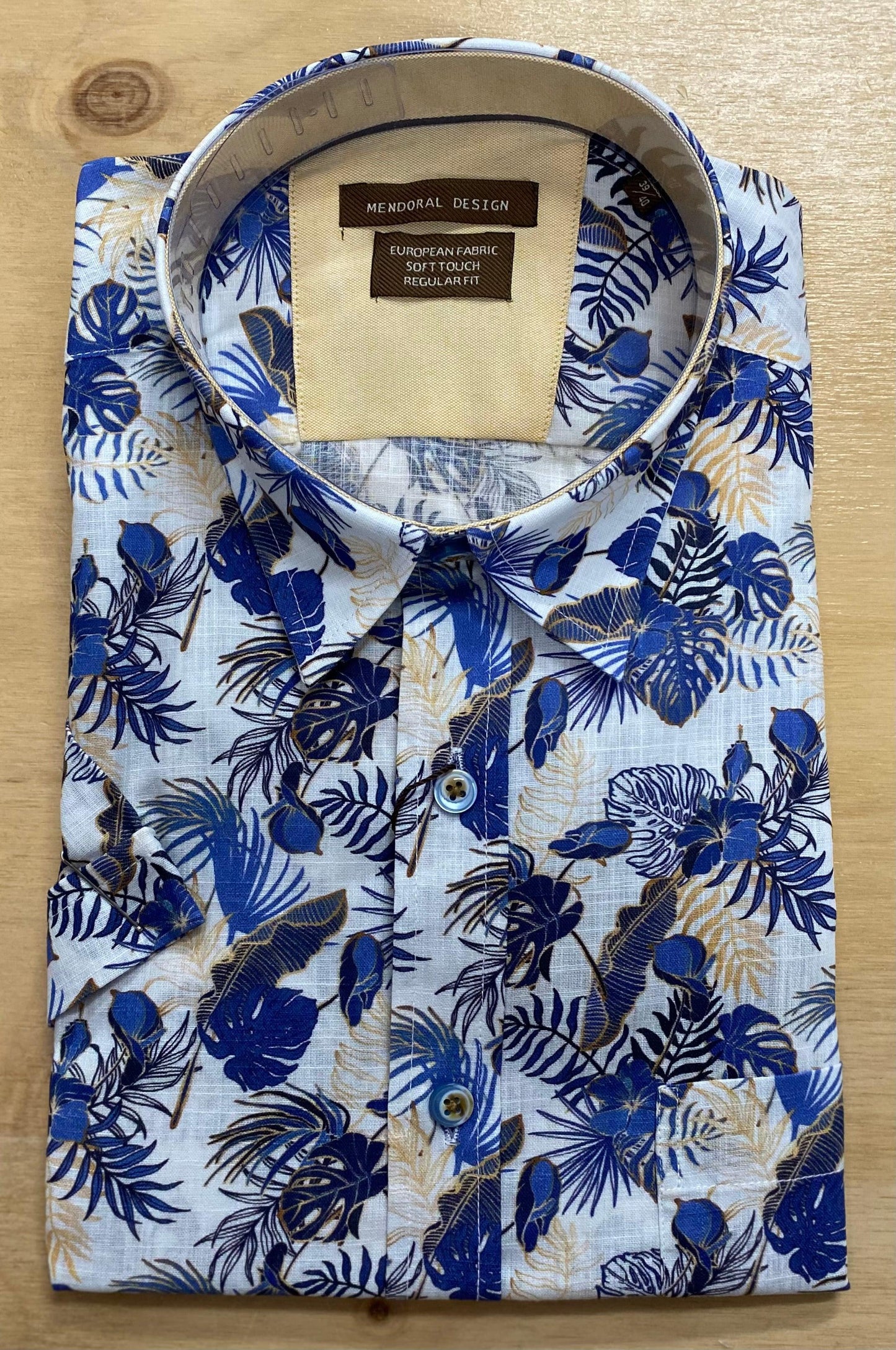 Mendoral Design Short Sleeve Shirt - Geometric White - Guys & Girls Surf n Street
