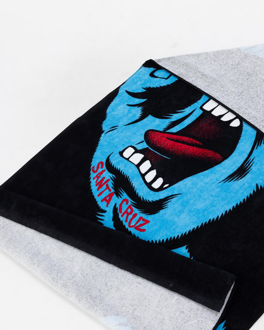 Santa Cruz Screaming Hand Towel - Black