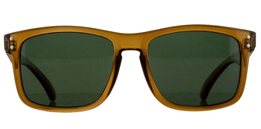 Carve Goblin Recycled - Gloss Crystal Dk Sand Frame Green Polarized Lens - Guys & Girls Surf n Street