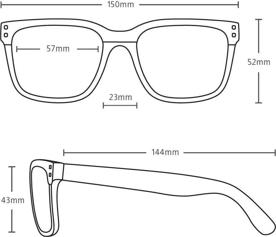 Carve Rivals XL - Matt Black Frame with Grey Polarized Lens - Guys & Girls Surf n Street