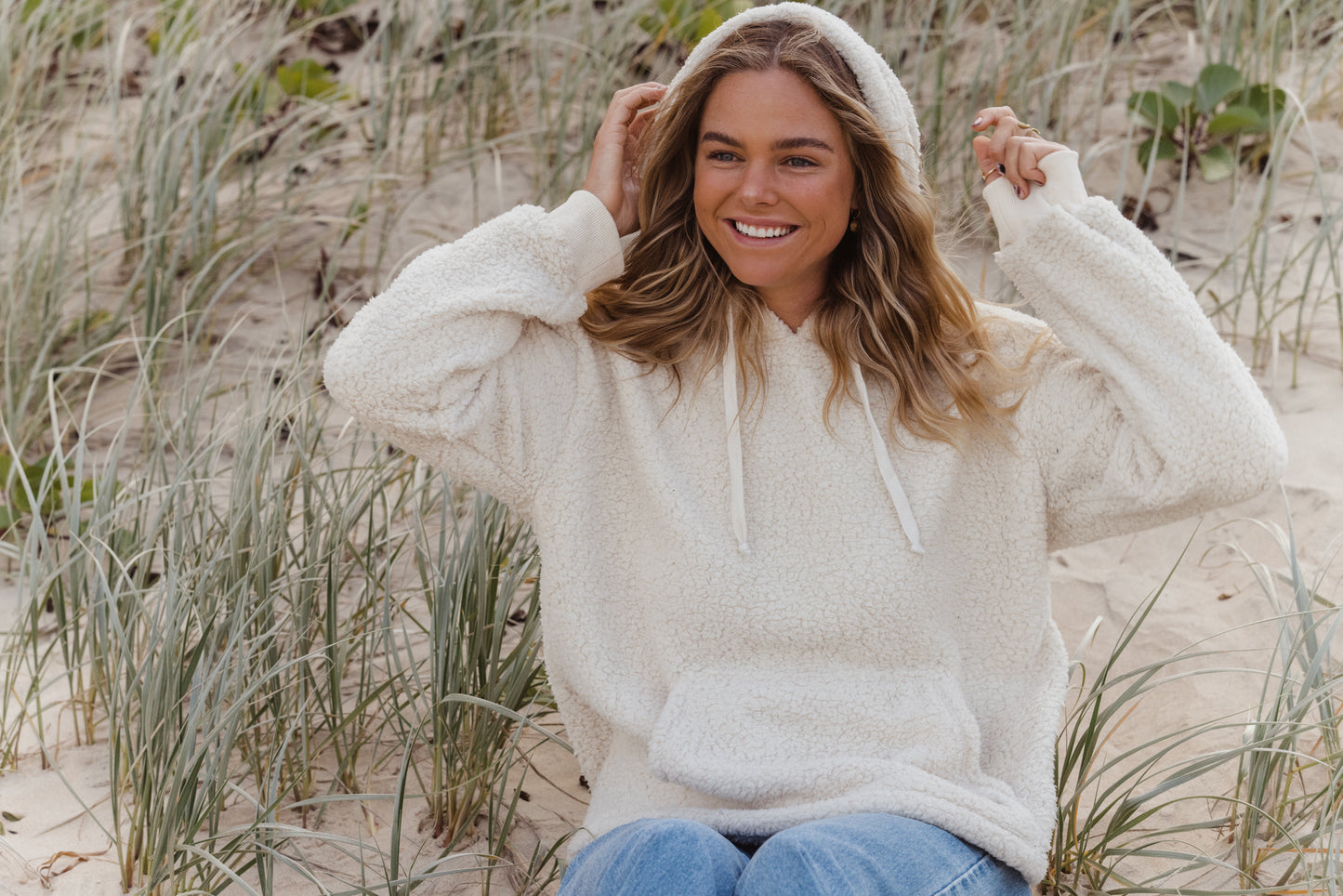 Carve Jasper Womens Pullover Hoodie - Natural Beige