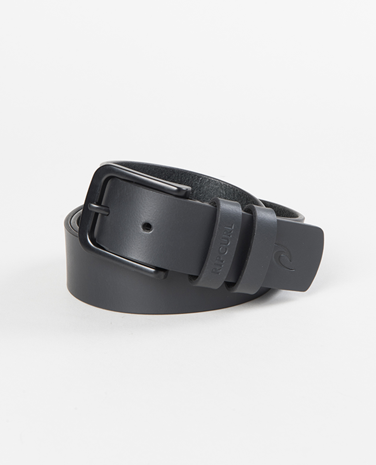 Rip Curl Cut Down Leather Belt - Black