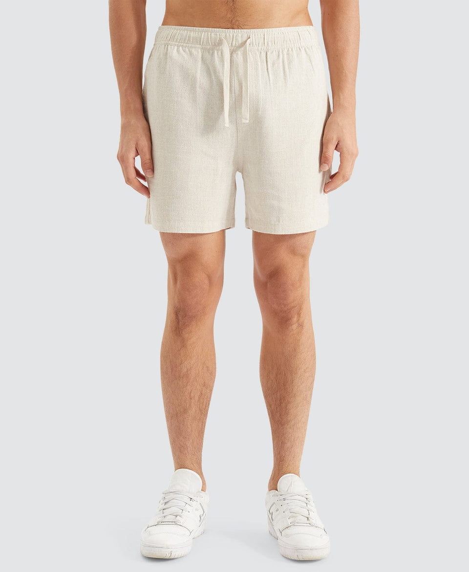 Nomadic Paradise Seaside Linen Shorts - Oatmeal