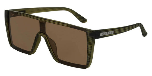 Carve Equinox - Matte Translucent Olive Streak Frame Brown Polarized Lens - Guys & Girls Surf n Street