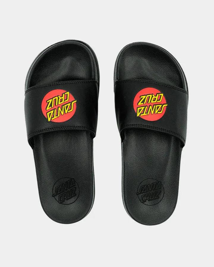 Santa Cruz Classic Dot Slides - Black - Guys & Girls Surf n Street