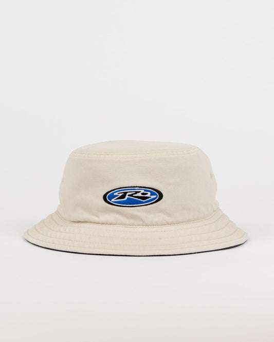 Rusty Kick Flip Reversible Bucket Hat - Oatmeal2