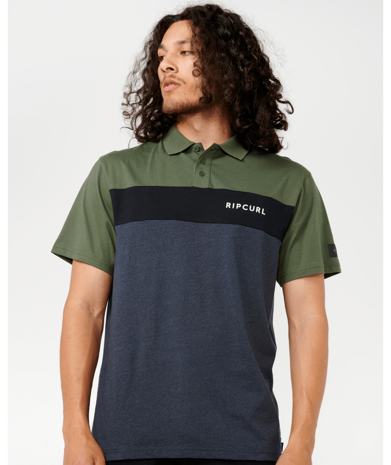 Rip Curl Undertow Panel Polo - Dark Olive