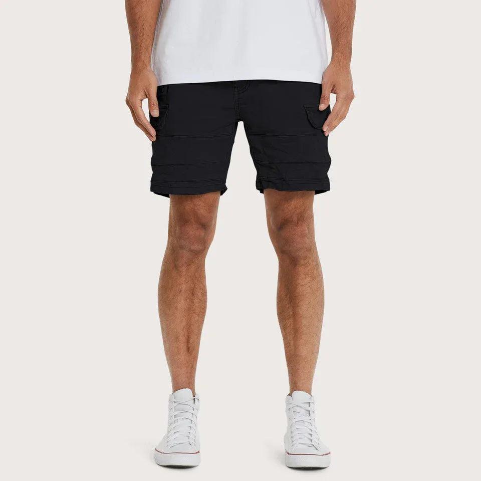 Kiss Chacey Michigan Cargo Shorts - Jet Black - Guys & Girls Surf n Street