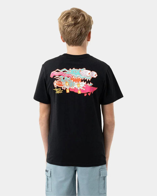 Santa Cruz Meek Scratched Slasher Tee - Black - Guys & Girls Surf n Street