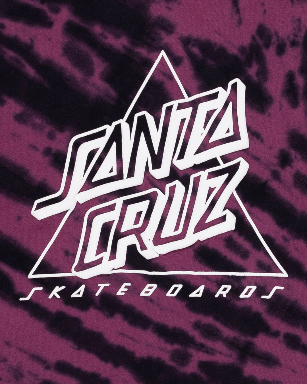Santa Cruz Not A Dot Hollow Tee - Maroon Tie Dye
