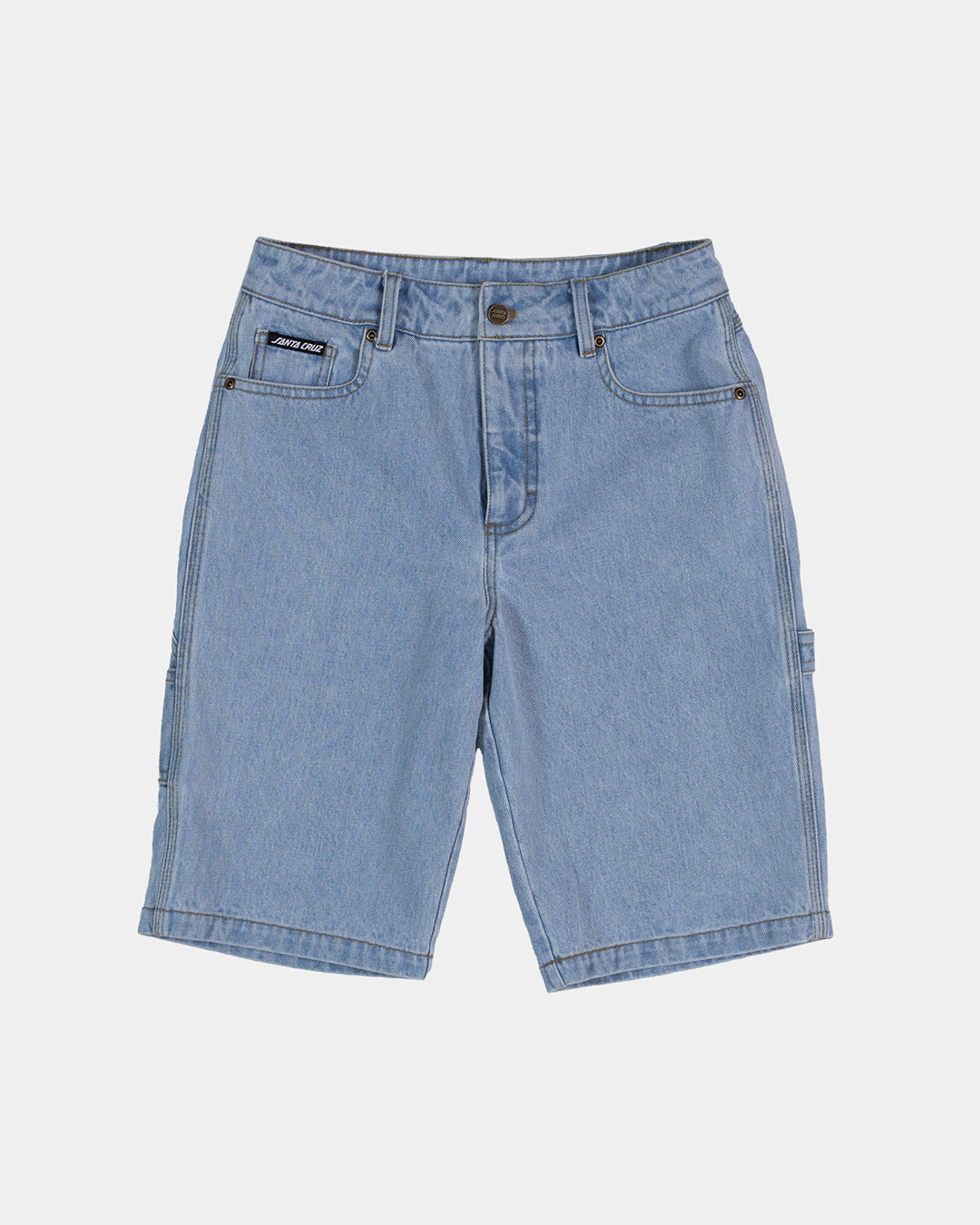 Santa Cruz Classic Dot Carpenter Jean Short - Light Washed Indigo