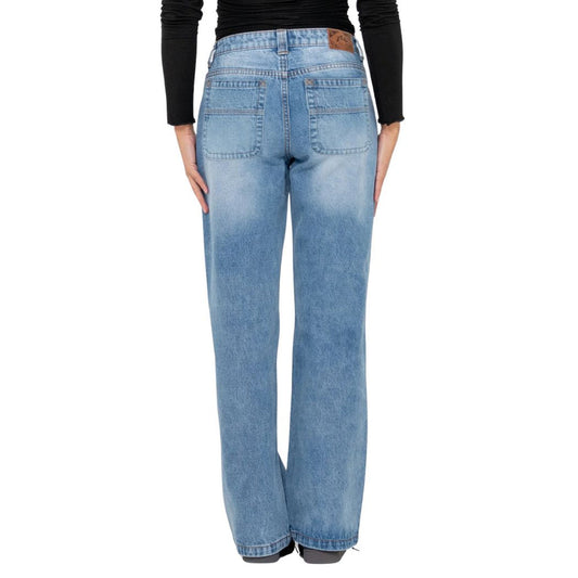 Rusty Suzy Straight Low Rise Jean - Blasted Middy Blue